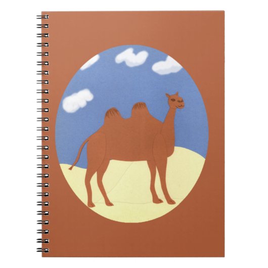 Carnet Camel Whimsical sur les dunes du désert (Devant)