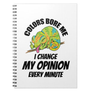 Carnet Caméléon- Je change souvent d'avis