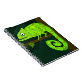 Carnet Caméléon mignon vert (Côté Droit)