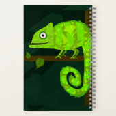 Carnet Caméléon mignon vert (Verso)