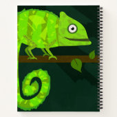Carnet Caméléon mignon vert (Dos)