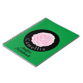 Carnet Camellia belle conception florale (Côté gauche)