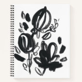 Carnet Cameo Bloom - Noir et Blanc (Devant)