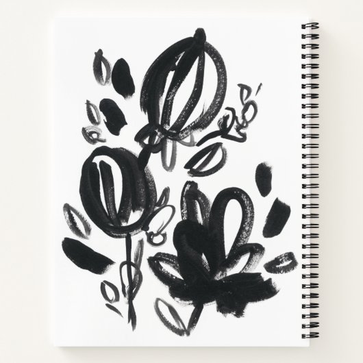 Carnet Cameo Bloom - Noir et Blanc (Dos)