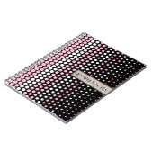 Carnet Cameo Pink et White Polka Dot (Côté gauche)