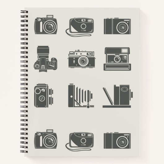 Carnet Cameras Photographie Vintage (Devant)