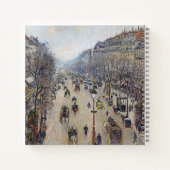 Carnet Camille Pissarro - Boulevard Montmartre, matin (Dos)