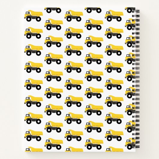 Carnet Camion à benne Camions de construction Enfants Mon (Dos)