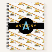 Carnet Camion de construction de grue Monogram pour enfan (Devant)