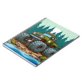 Carnet Camion Monster Vert dans la forêt (Côté gauche)