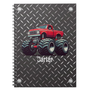 Carnet Camion monstre rouge