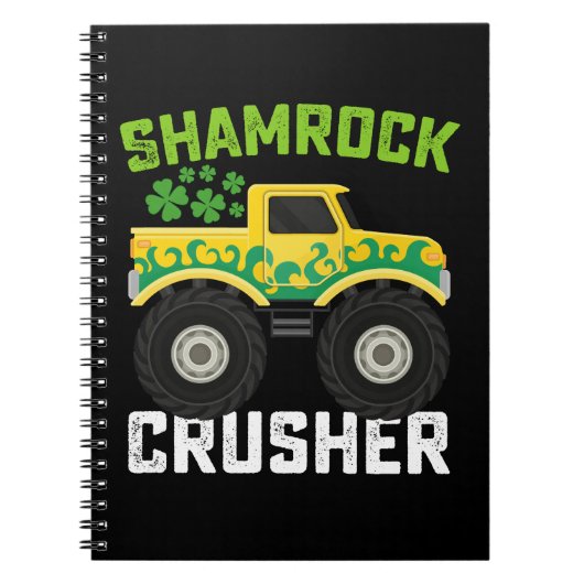 Carnet Camion monstre Shamrock Crusher Saint-Patrick (Devant)