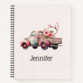 Carnet Camion Vintage rose (Devant)