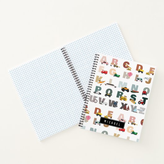 Carnet Camions ABC de l'alphabet mignon, véhicules de tra (Intérieur)