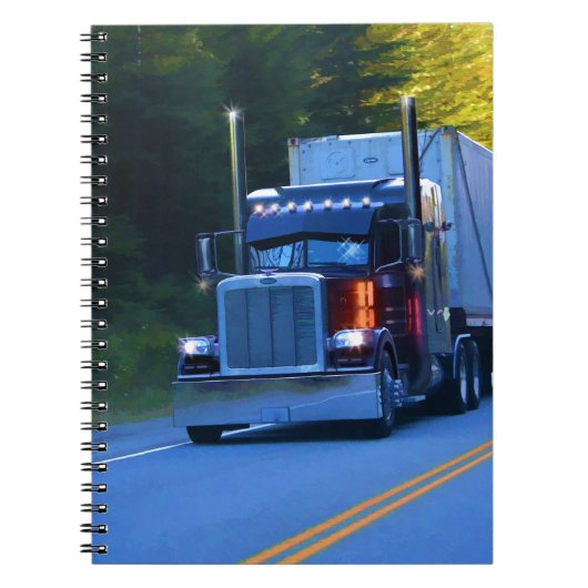 Carnet Camions, Big Rig Cargo Truck Art (Devant)
