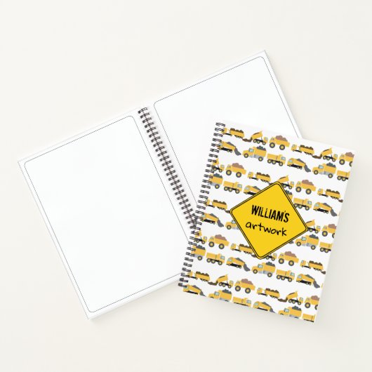 Carnet Camions de construction Camions de construction Ca (Intérieur)