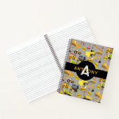 Carnet Camions de construction pour enfants Motif Monogra (Intérieur)