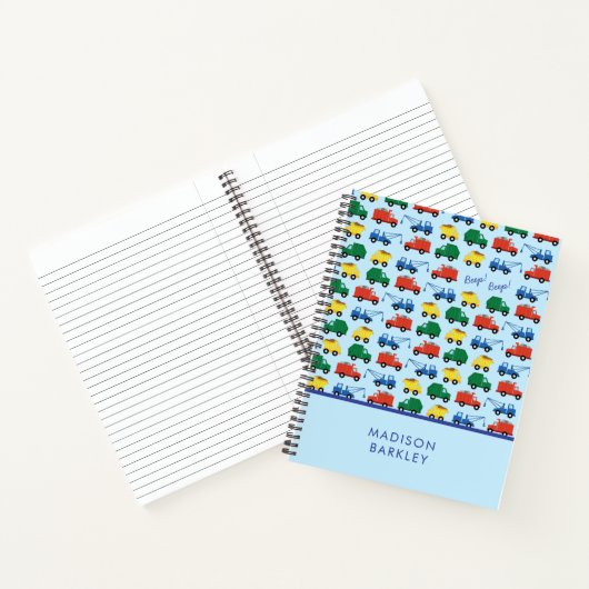 Carnet Camions de construction pour garçons Mignon pour e (Intérieur)