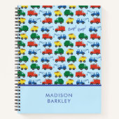 Carnet Camions de construction pour garçons Mignon pour e (Devant)