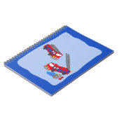 Carnet Camions pompiers rouges (Côté gauche)