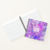 Carnet Camo Abstrait tendance rose violet bleu (Intérieur)