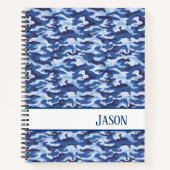 Carnet Camo bleu carnet-militaire (Devant)