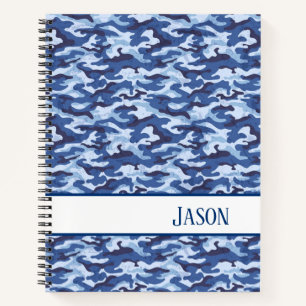 Carnet Camo bleu carnet-militaire