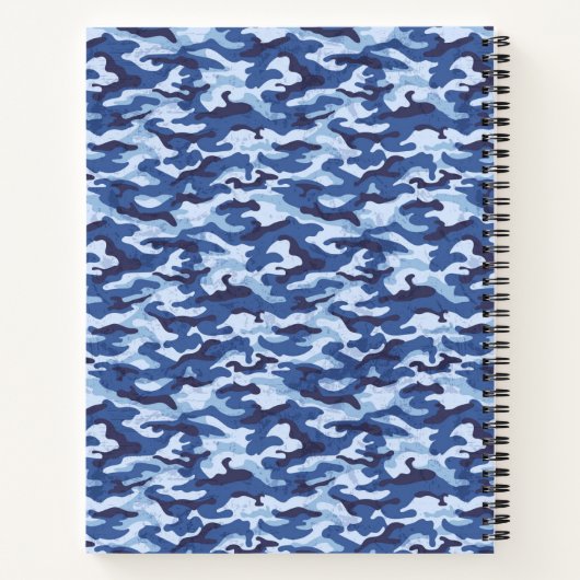 Carnet Camo bleu carnet-militaire (Dos)