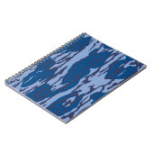Carnet Camo bleu Motif militaire Camouflage bleu (Côté gauche)