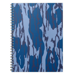 Carnet Camo bleu Motif militaire Camouflage bleu