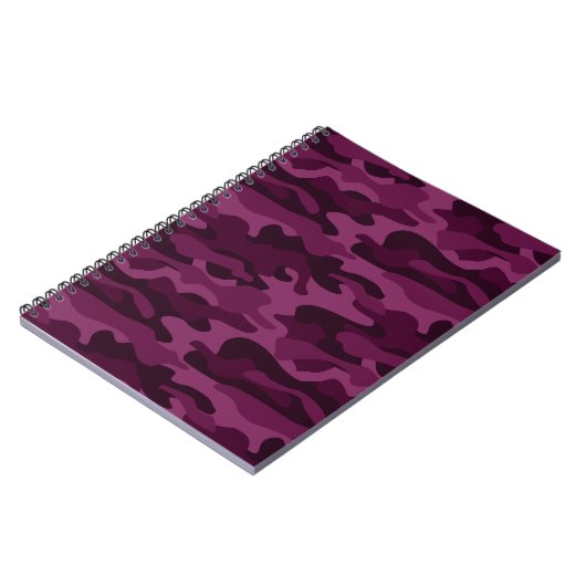 Carnet Camo de couleur violette tyrienne (Côté gauche)