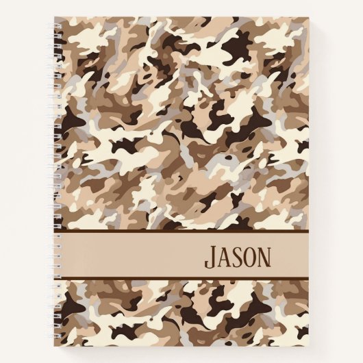 Carnet Camo du désert carnet-militaire (Devant)