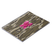 Carnet Camo Fille Ruban Rose Arc Bas Camo (Côté gauche)