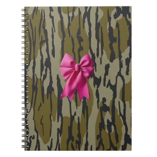 Carnet Camo Fille Ruban Rose Arc Bas Camo Bottom Lands (Devant)