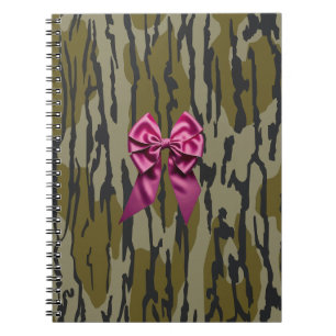 Carnet Camo Fille Ruban Rose Arc Bas Camo Bottom Lands