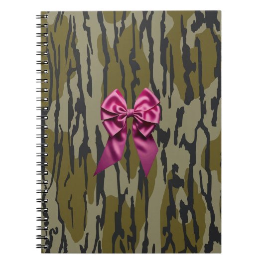 Carnet Camo Fille Ruban Rose Arc Bas Camo Bottom Lands (Devant)