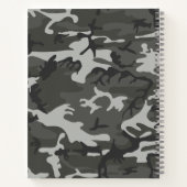 Carnet Camo gris, Camouflage, Militaire, Armée (Dos)