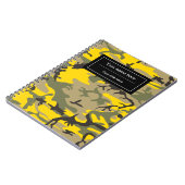 Carnet Camo jaune et vert, Camouflage, Militaire, Armée (Côté gauche)