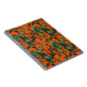 Carnet Camo orange et vert de sécurité (Côté Droit)