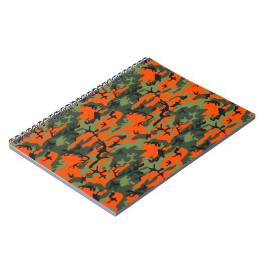Carnet Camo orange et vert de sécurité (Côté gauche)