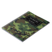 Carnet Camo Vert, Camouflage, Militaire, Armée (Côté gauche)