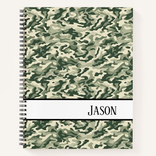 Carnet Camo vert carnet-militaire (Devant)
