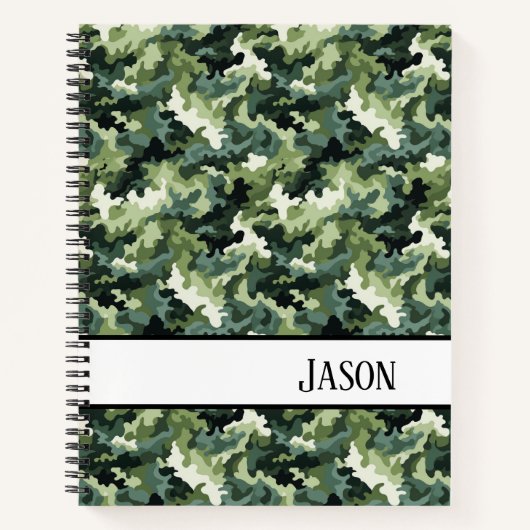 Carnet Camo vert carnet-militaire (Devant)