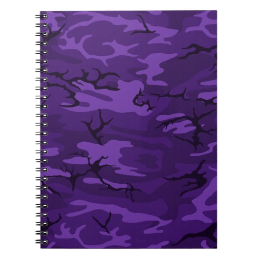 Carnet Camo violet foncé (Devant)