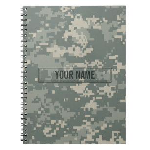 Carnet Camouflage ACU de l'armée sur mesure