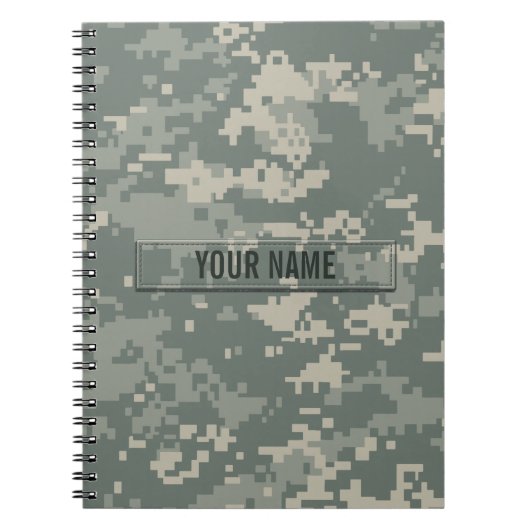 Carnet Camouflage ACU de l'armée sur mesure (Devant)