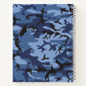 Carnet Camouflage bleu marine, Militaire, Armée (Dos)