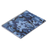 Carnet Camouflage Bleu Marine, Militaire, Armée (Côté gauche)