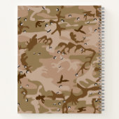 Carnet Camouflage Désert Avec Galets, Militaire, Armée (Dos)
