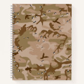 Carnet Camouflage Désert Avec Galets, Militaire, Armée (Devant)